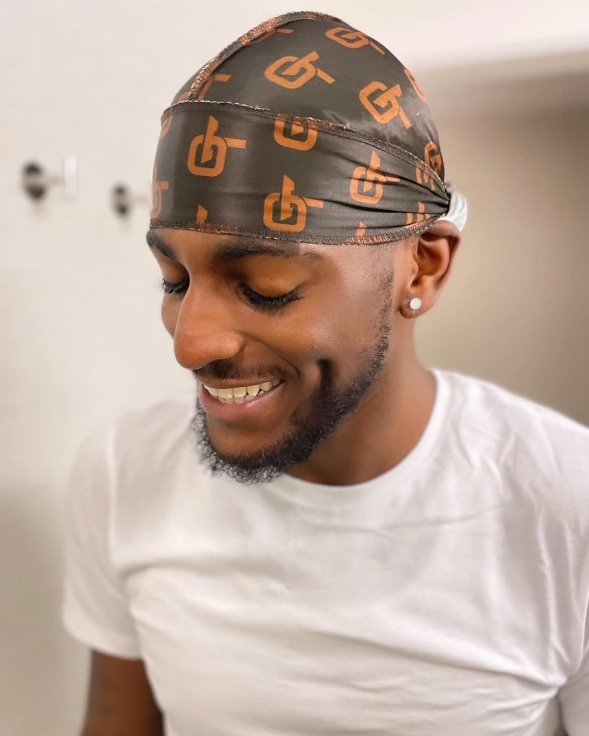 Silk GT Printed Brown Durag