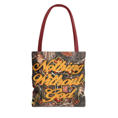 Nothing without God Tote bag