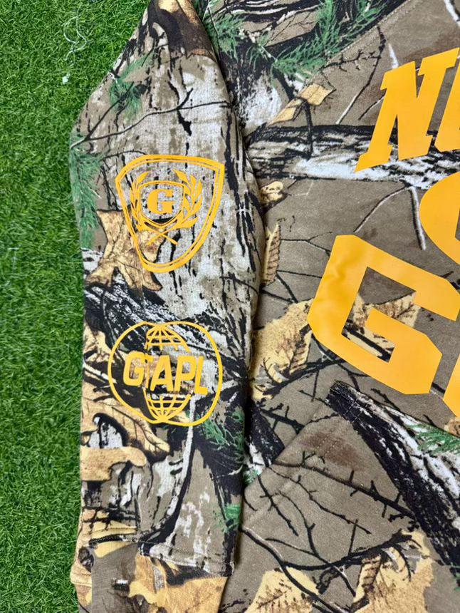 Boxy Fit CAMO Nothing Without God Hoodie