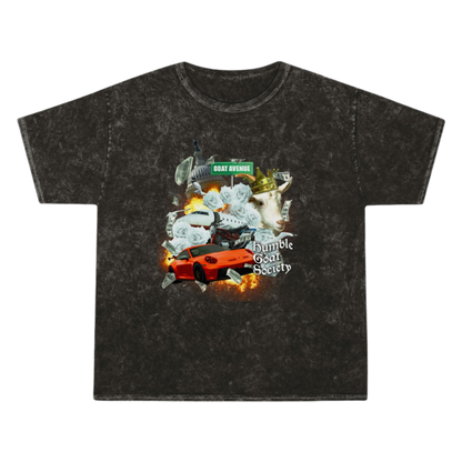 Men's Culture Humble Goat Society Tee - Acid Wash - Menswear, Top