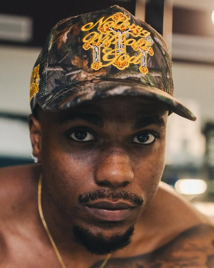 NWG Camo Trucker HAT “Faith Over Everything”