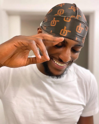 Silk GT Printed Brown Durag